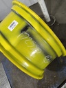 11"W x 28"D, John Deere Yellow 6-Hole Rim with Clamp/Loop Style , 6.25" Offset