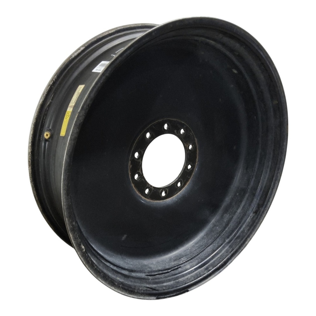 12"W x 38"D, Black 10-Hole Formed Plate , 1.62" Offset
