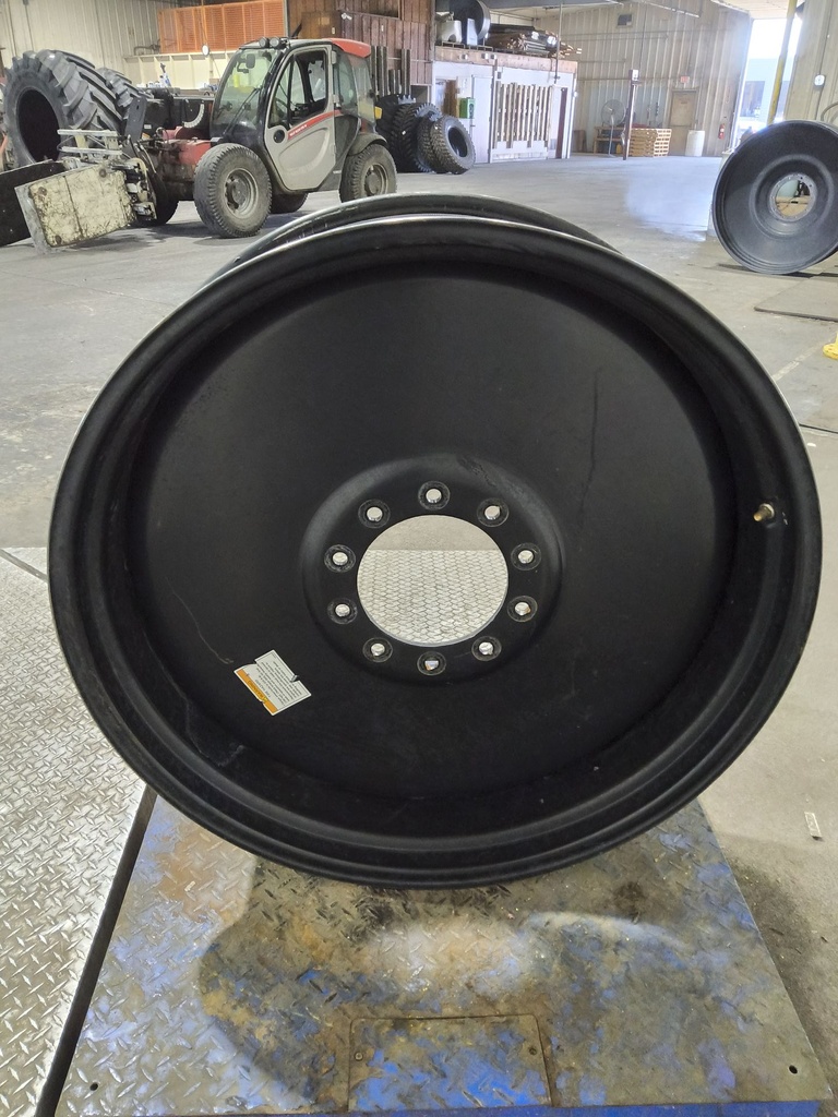 12"W x 38"D, Black 10-Hole Formed Plate , 1.62" Offset