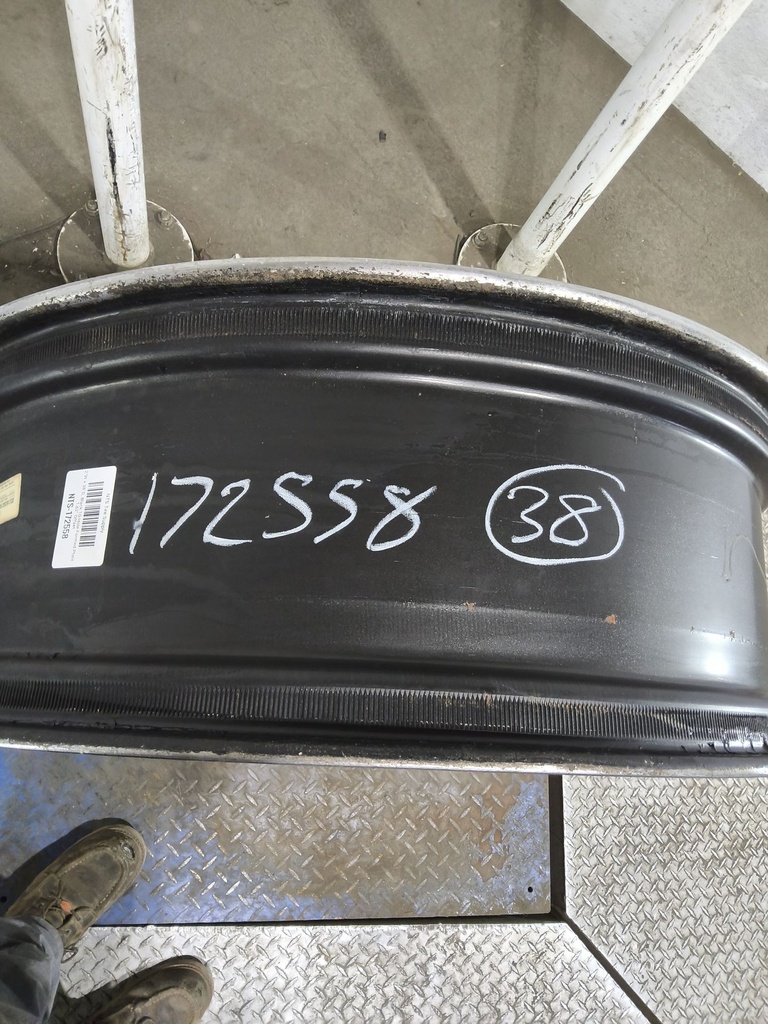12"W x 38"D, Black 10-Hole Formed Plate , 1.62" Offset