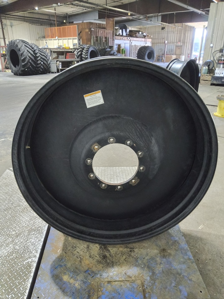 12"W x 46"D, Gloss Black 10-Hole Formed Plate , 4.31" Offset