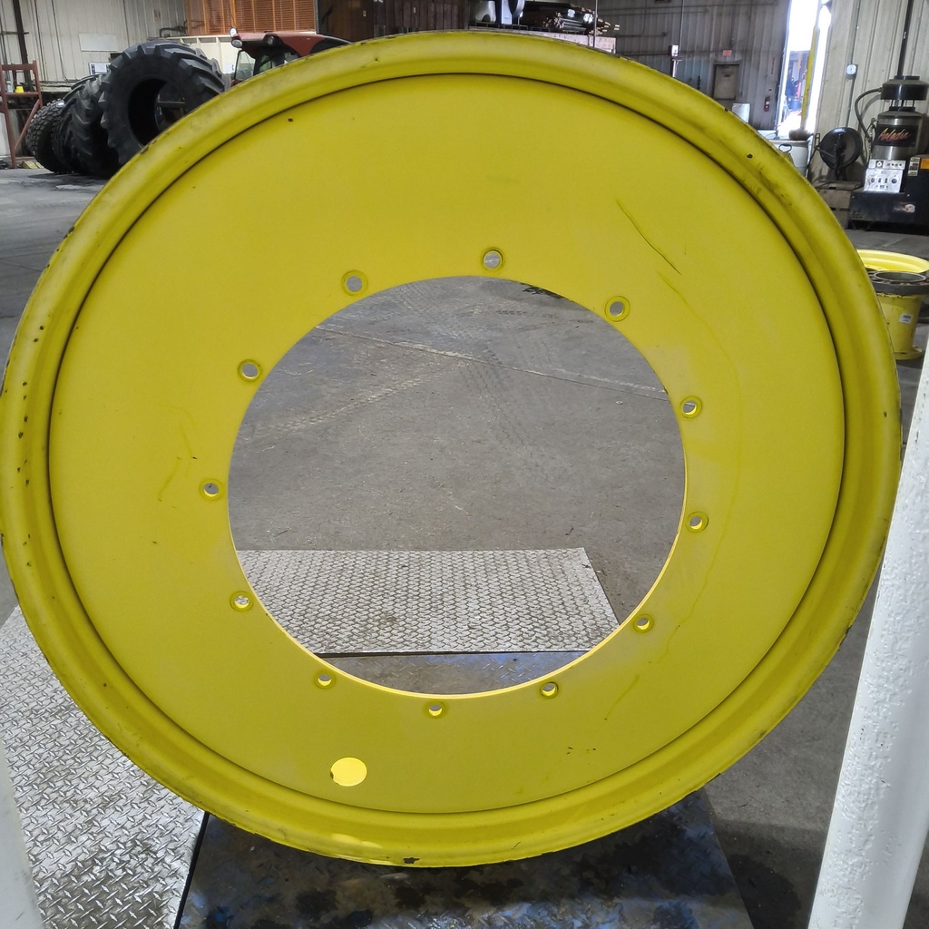 10"W x 54"D, John Deere Yellow 12-Hole Stub Disc , -3.38" Offset