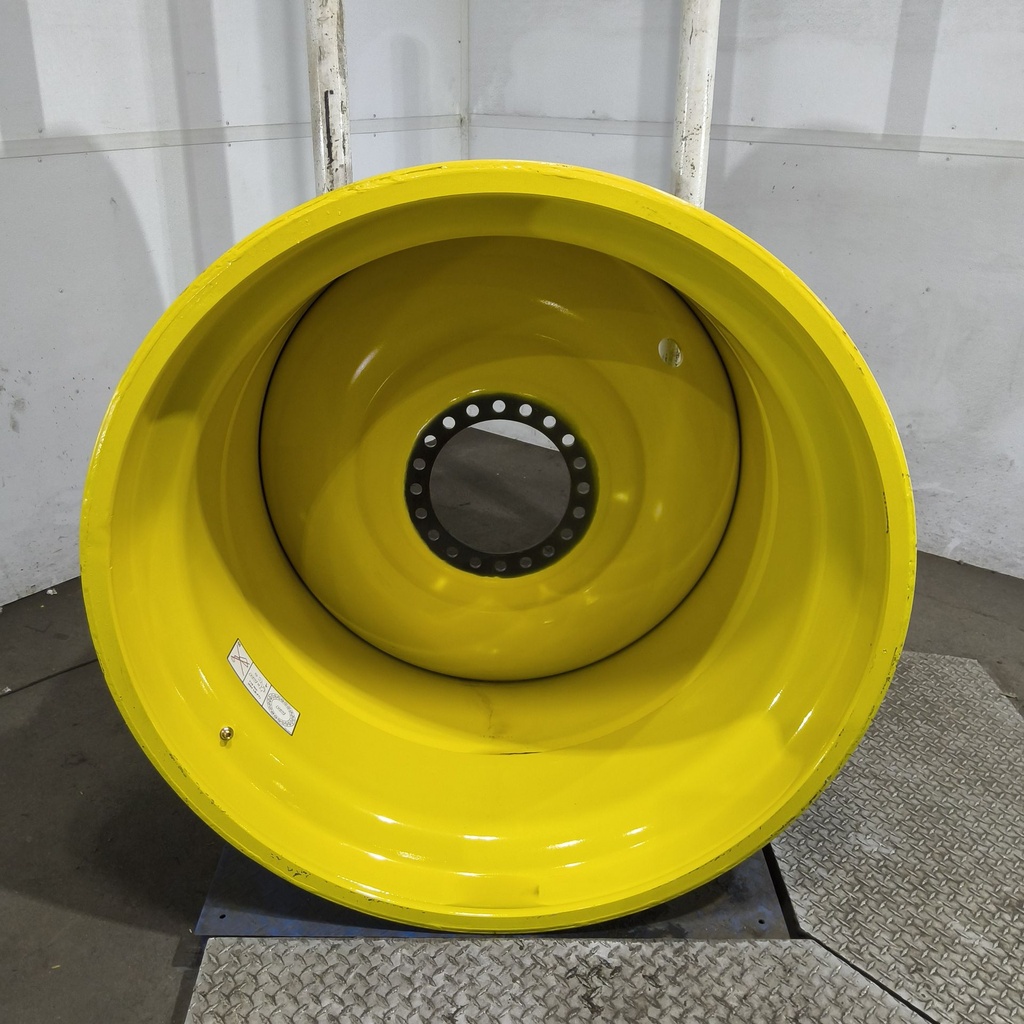 44"W x 46"D, John Deere Yellow 20-Hole Formed Plate , 0.88" Offset