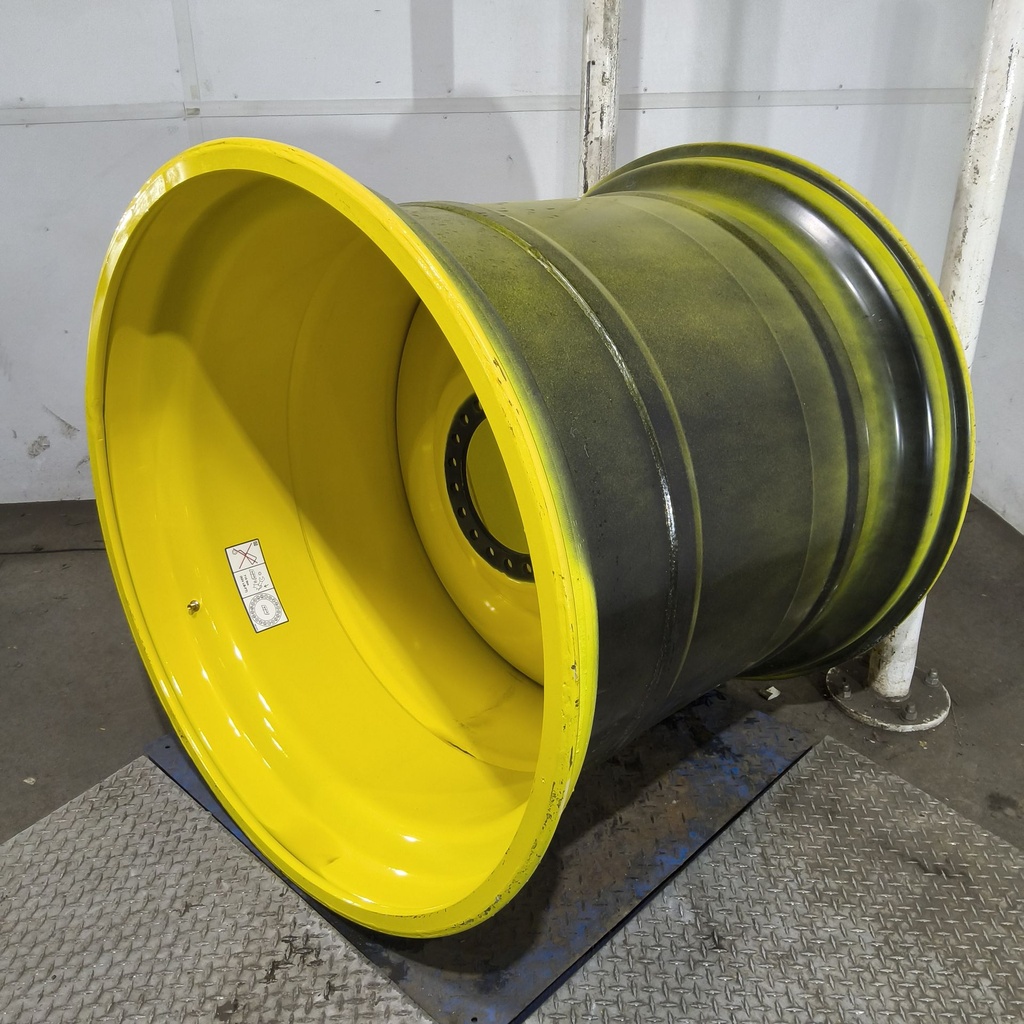 44"W x 46"D, John Deere Yellow 20-Hole Formed Plate , 0.88" Offset