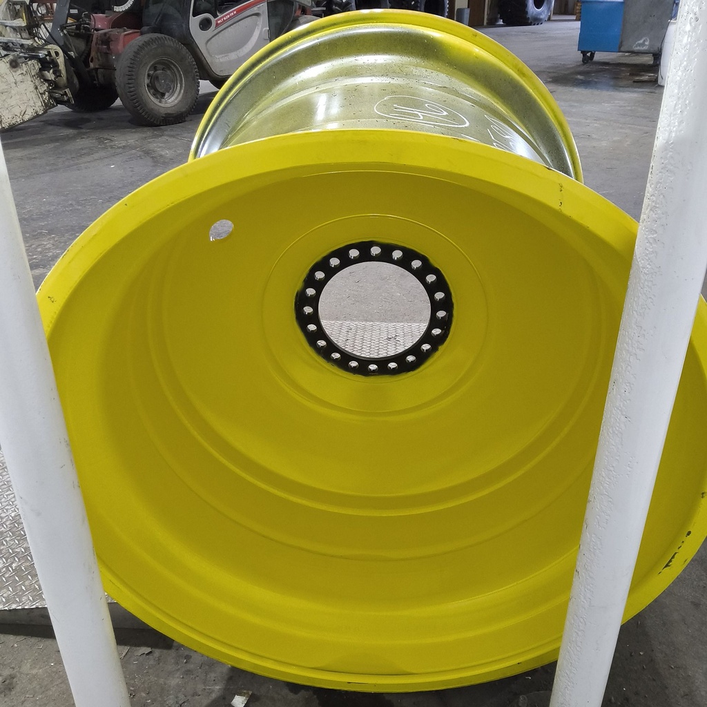 44"W x 46"D, John Deere Yellow 20-Hole Formed Plate , 0.88" Offset