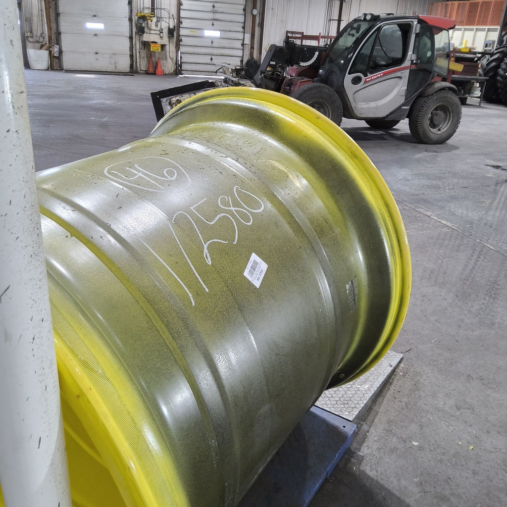 44"W x 46"D, John Deere Yellow 20-Hole Formed Plate , 0.88" Offset