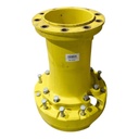 12 to 10-Hole 28"L FWD Spacer(2-PC OE Style), John Deere Yellow