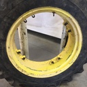 11"W x 28"D, John Deere Yellow 8-Hole Rim with Clamp/Loop Style (groups of 2 bolts)