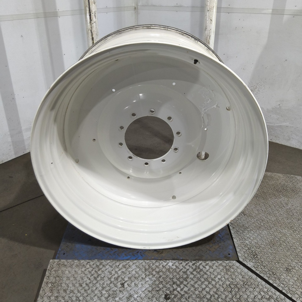 23"W x 42"D, Ford / New Holland White 10-Hole Formed Plate , 0.5" Offset
