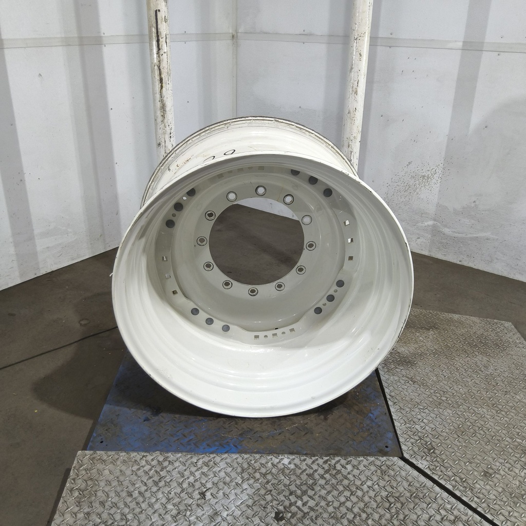 20"W x 34"D, Ford / New Holland White 12-Hole Waffle Wheel (Groups of 3 bolts)