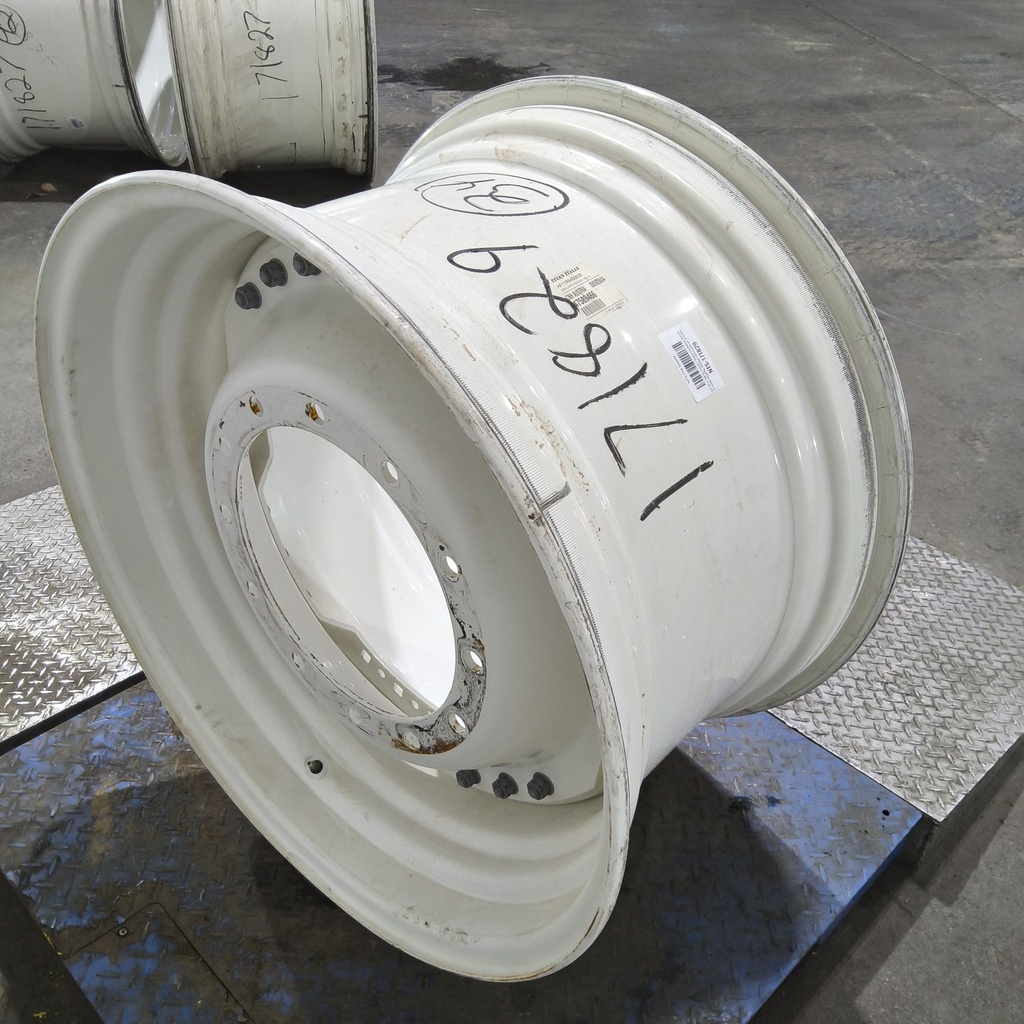 20"W x 34"D, Ford / New Holland White 12-Hole Waffle Wheel (Groups of 3 bolts)