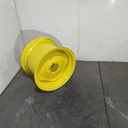 14"W x 20"D, John Deere Yellow 6-Hole Stamped Plate , -4.94" Offset