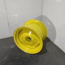 14"W x 20"D, John Deere Yellow 6-Hole Stamped Plate , -4.94" Offset