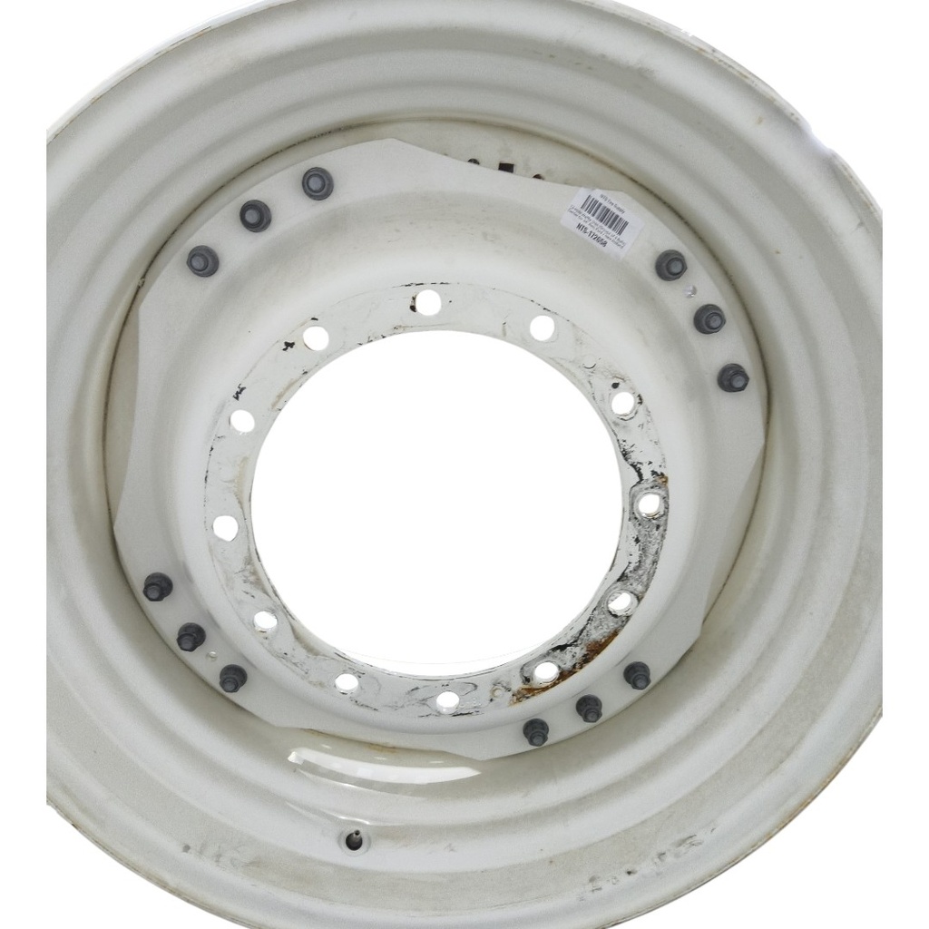12-Hole Waffle Disc (Groups of 3 Bolts) Center for 34" Rim, Ford / New Holland White