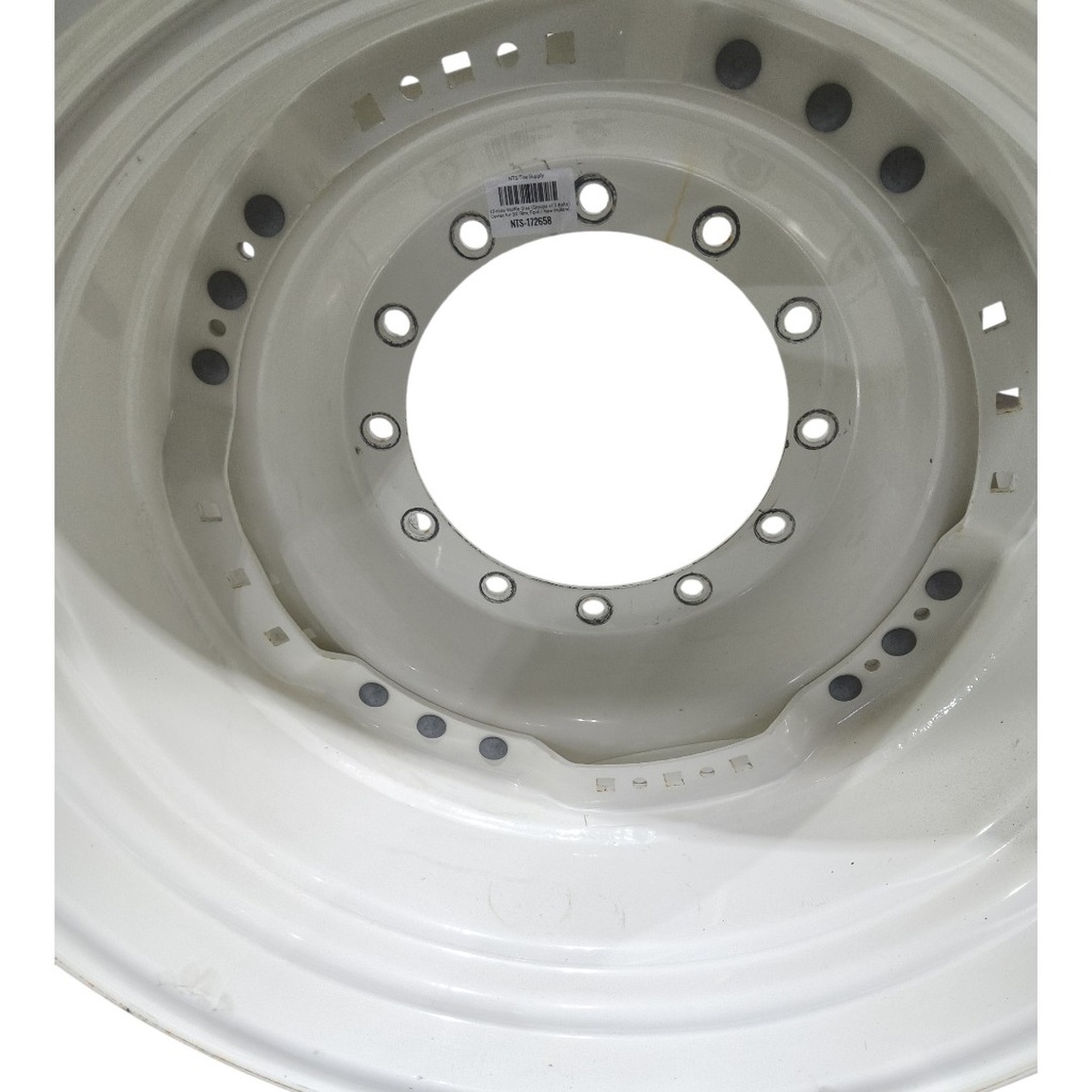 12-Hole Waffle Disc (Groups of 3 Bolts) Center for 34" Rim, Ford / New Holland White