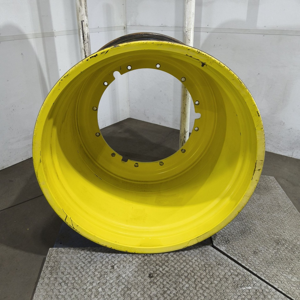 44"W x 46"D, John Deere Yellow 12-Hole Stub Disc , -9.5" Offset
