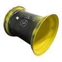 36"W x 32"D, John Deere Yellow 12-Hole Formed Plate , -9.88" Offset
