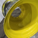 36"W x 32"D, John Deere Yellow 12-Hole Formed Plate , -9.88" Offset