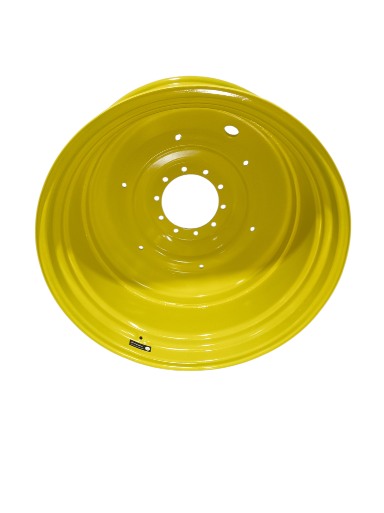 20"W x 42"D, John Deere Yellow 10-Hole Formed Plate , -12.25" Offset