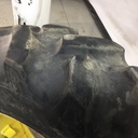 9.5/-24 Titan Farm Hi Traction Lug R-1 on John Deere Yellow 8-Hole Rim with Clamp/Loop Style (groups of 2 bolts) 60%