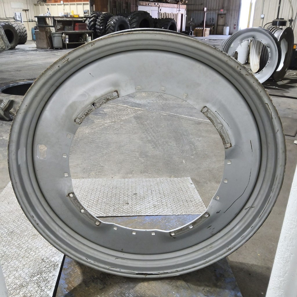 12"W x 50"D, Case IH Silver Mist 12-Hole Waffle Wheel (Groups of 3 bolts)