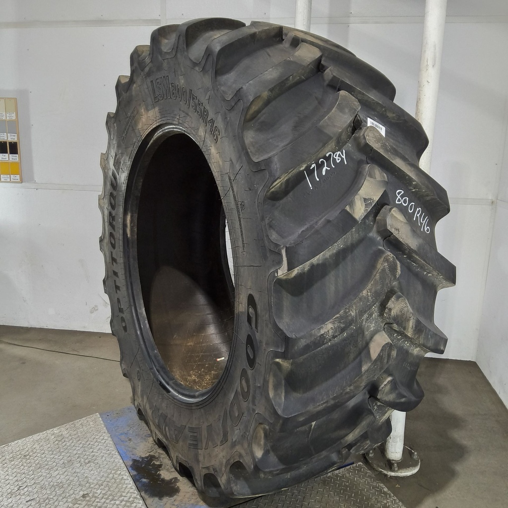 LSW800/55R46 Goodyear Farm OptiTorque R-1 190D 90%