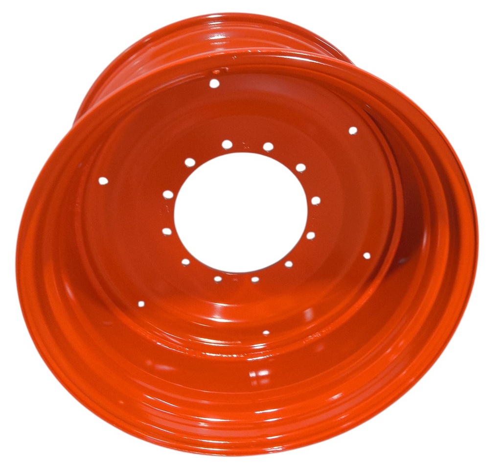 23"W x 38"D, Fendt/Agco Red 12-Hole Formed Plate , -2.69" Offset