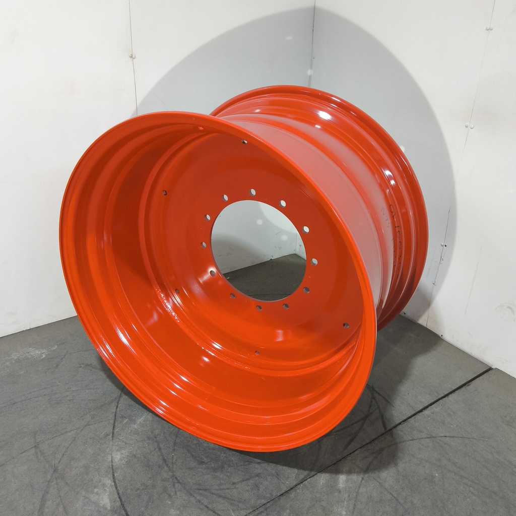 23"W x 38"D, Fendt/Agco Red 12-Hole Formed Plate , -2.69" Offset