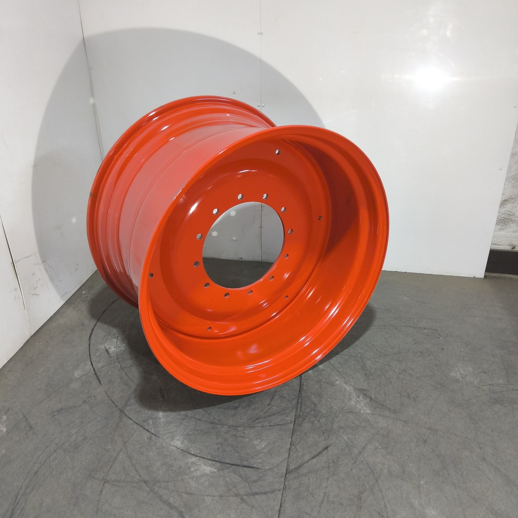 23"W x 38"D, Fendt/Agco Red 12-Hole Formed Plate , -2.69" Offset