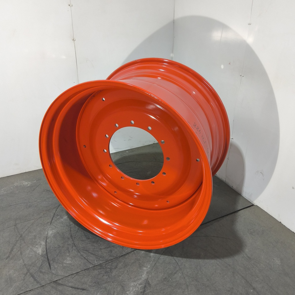 23"W x 38"D, Fendt/Agco Red 12-Hole Formed Plate , -2.69" Offset