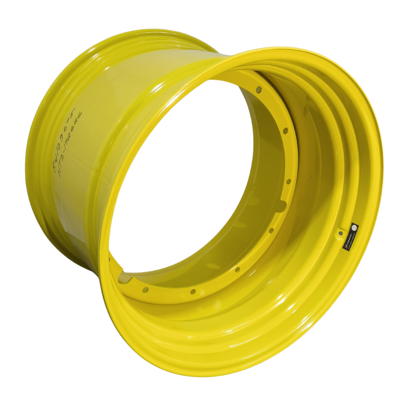 27"W x 38"D, John Deere Yellow 12-Hole Stub Disc , -0.38" Offset