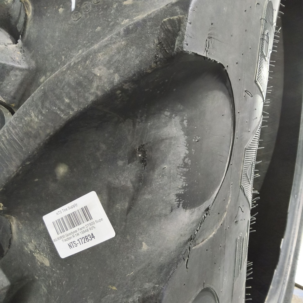 480/80R50 Goodyear Farm DT800 Super Traction R-1W 159A8 90%