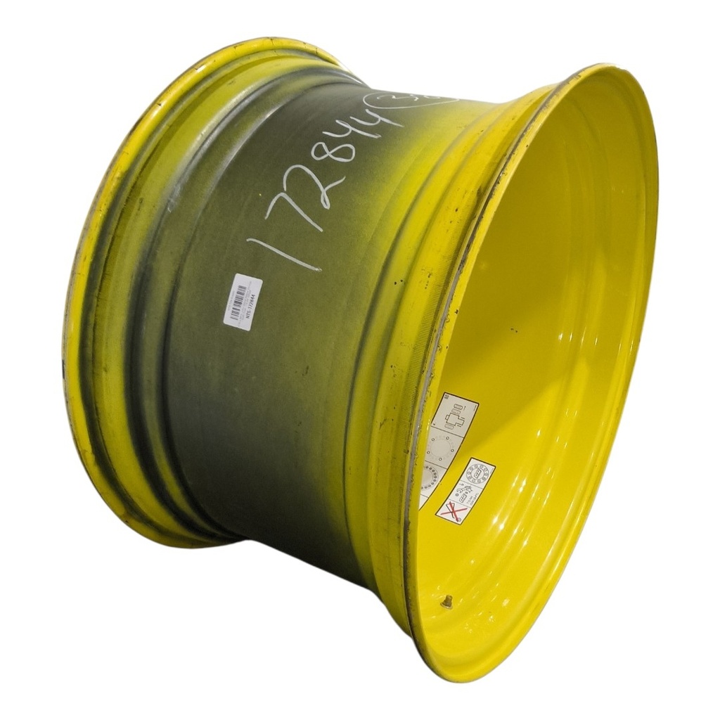 23"W x 38"D, John Deere Yellow 20-Hole Dolly Dual , -16.44" Offset
