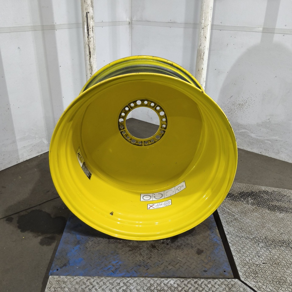 23"W x 38"D, John Deere Yellow 20-Hole Dolly Dual , -16.44" Offset