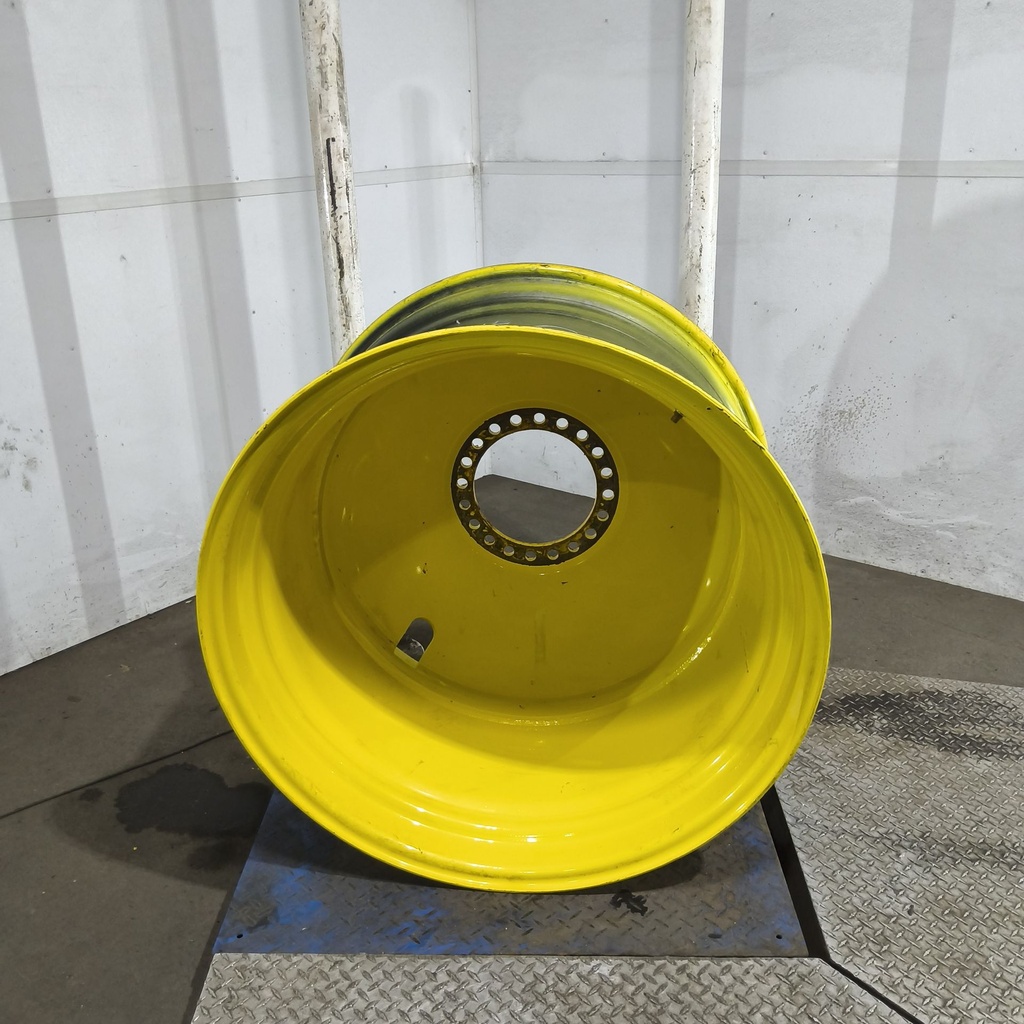 23"W x 38"D, John Deere Yellow 20-Hole Dolly Dual , -16.38" Offset