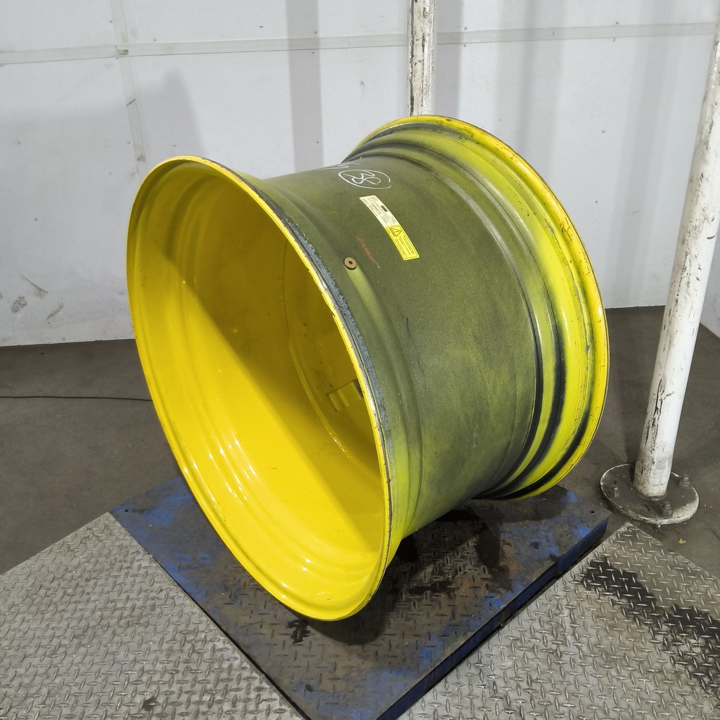 23"W x 38"D, John Deere Yellow 20-Hole Dolly Dual , -16.38" Offset