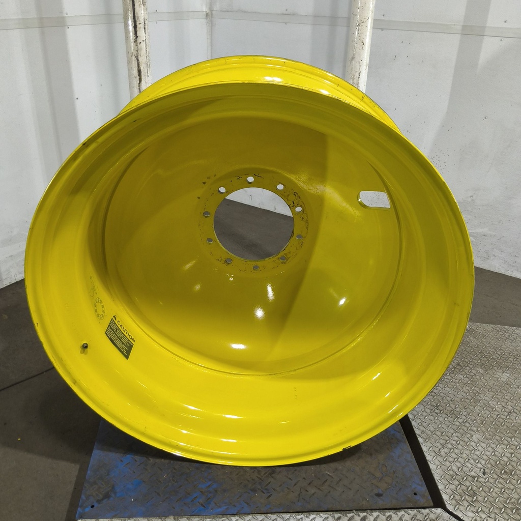 16"W x 42"D, John Deere Yellow 10-Hole Dolly Dual , -13.38" Offset