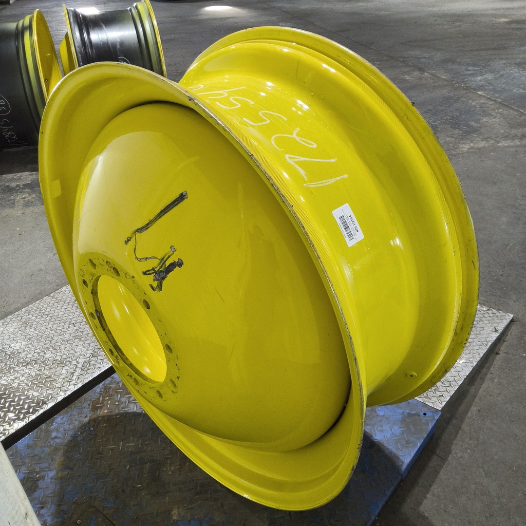 16"W x 42"D, John Deere Yellow 10-Hole Dolly Dual , -13.38" Offset