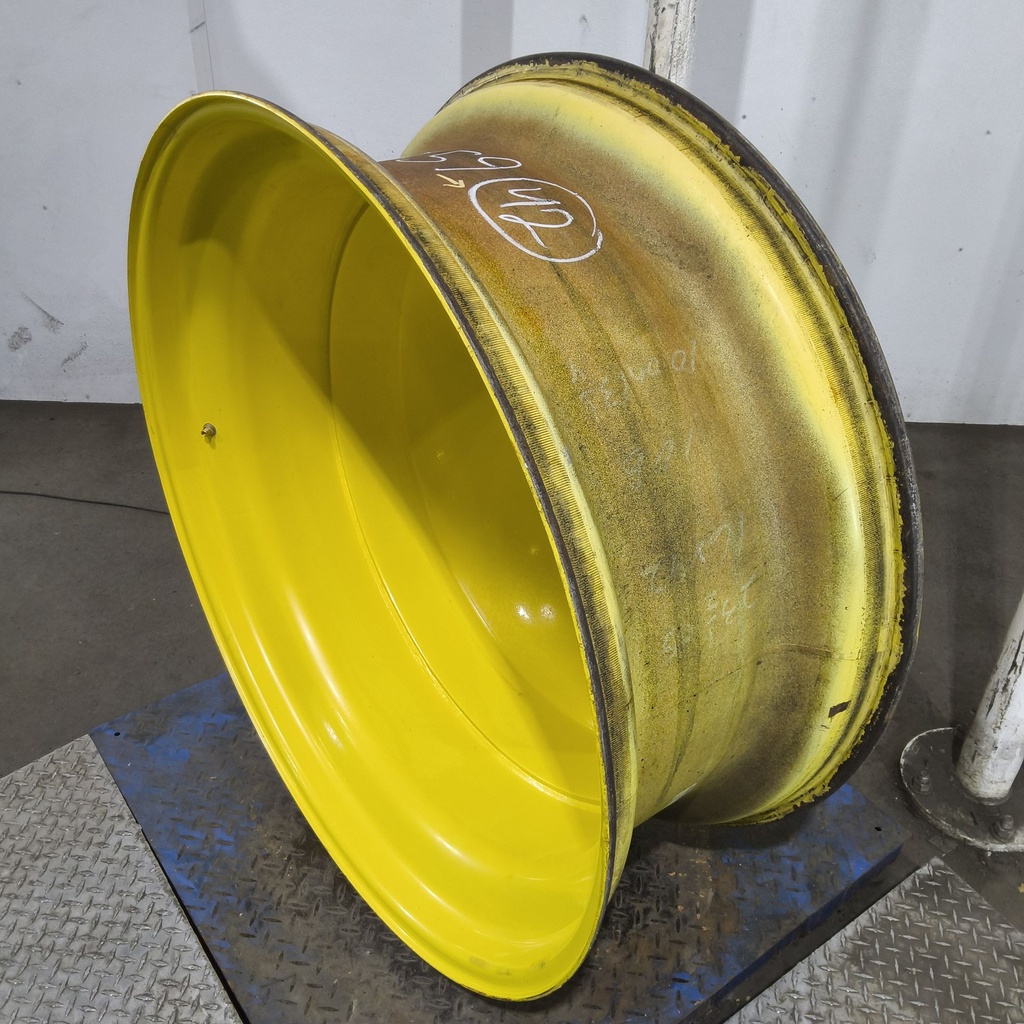 16"W x 42"D, John Deere Yellow 10-Hole Dolly Dual , -15.38" Offset