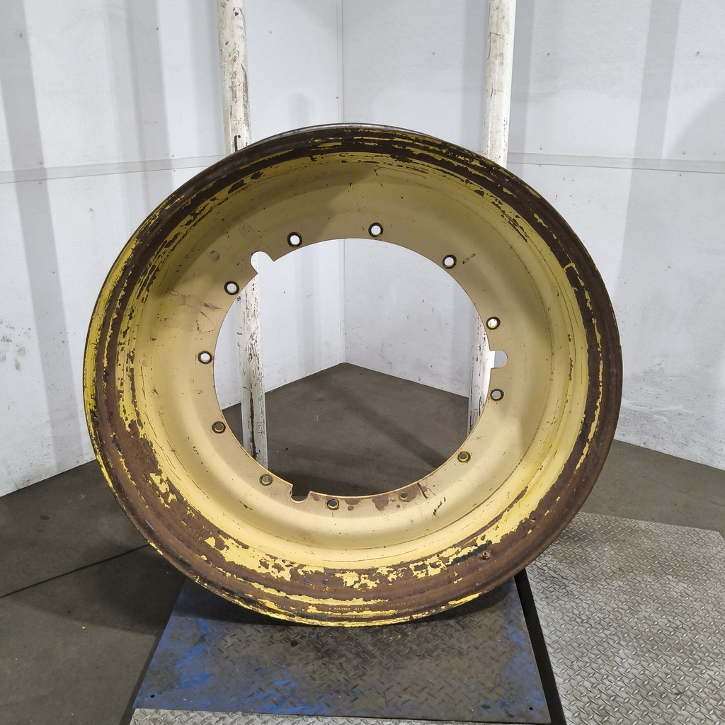 10"W x 50"D, John Deere Yellow 12-Hole Stub Disc , -3.12" Offset