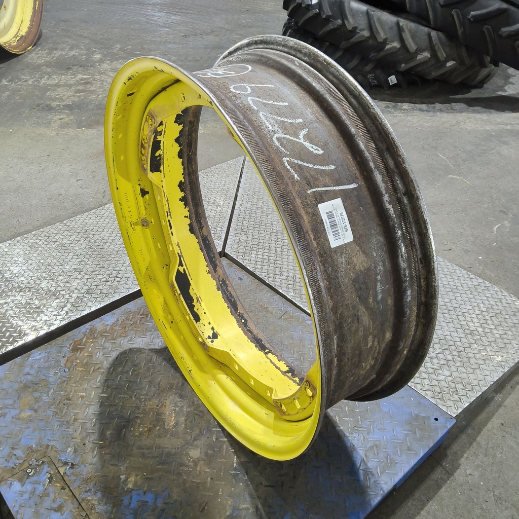10"W x 34"D, John Deere Yellow 12-Hole Waffle Wheel (Groups of 3 bolts)