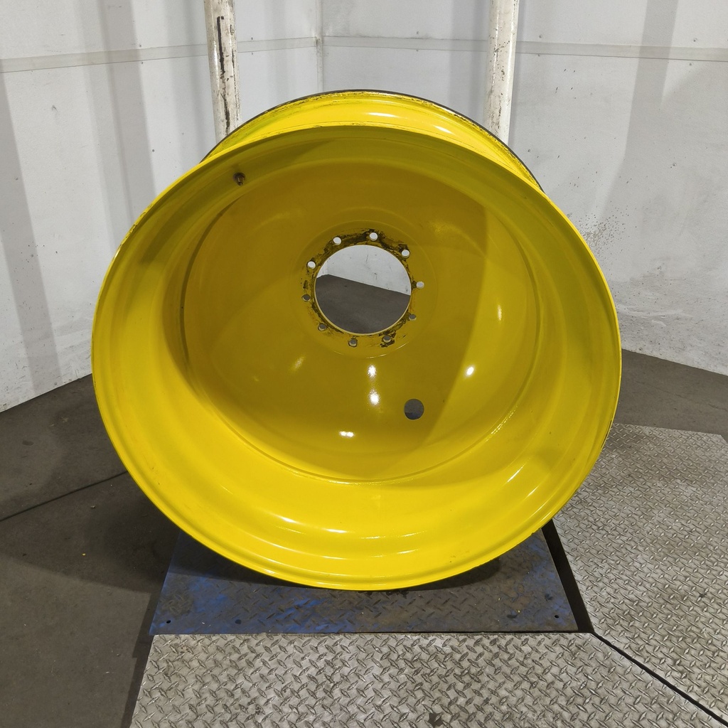 18"W x 42"D, John Deere Yellow 10-Hole Dolly Dual , -15.12" Offset