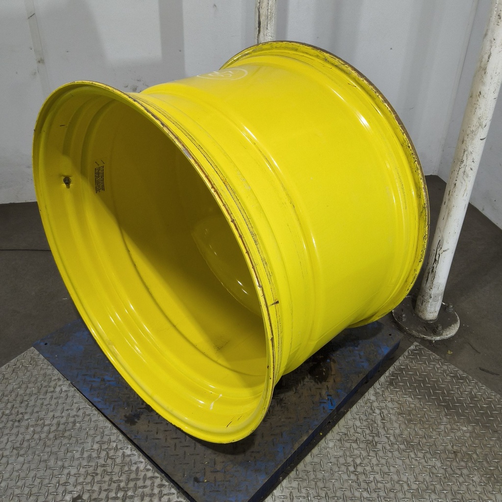 25"W x 38"D, John Deere Yellow 16-Hole Straddle Dual - Outside Dual , -24.88" Offset