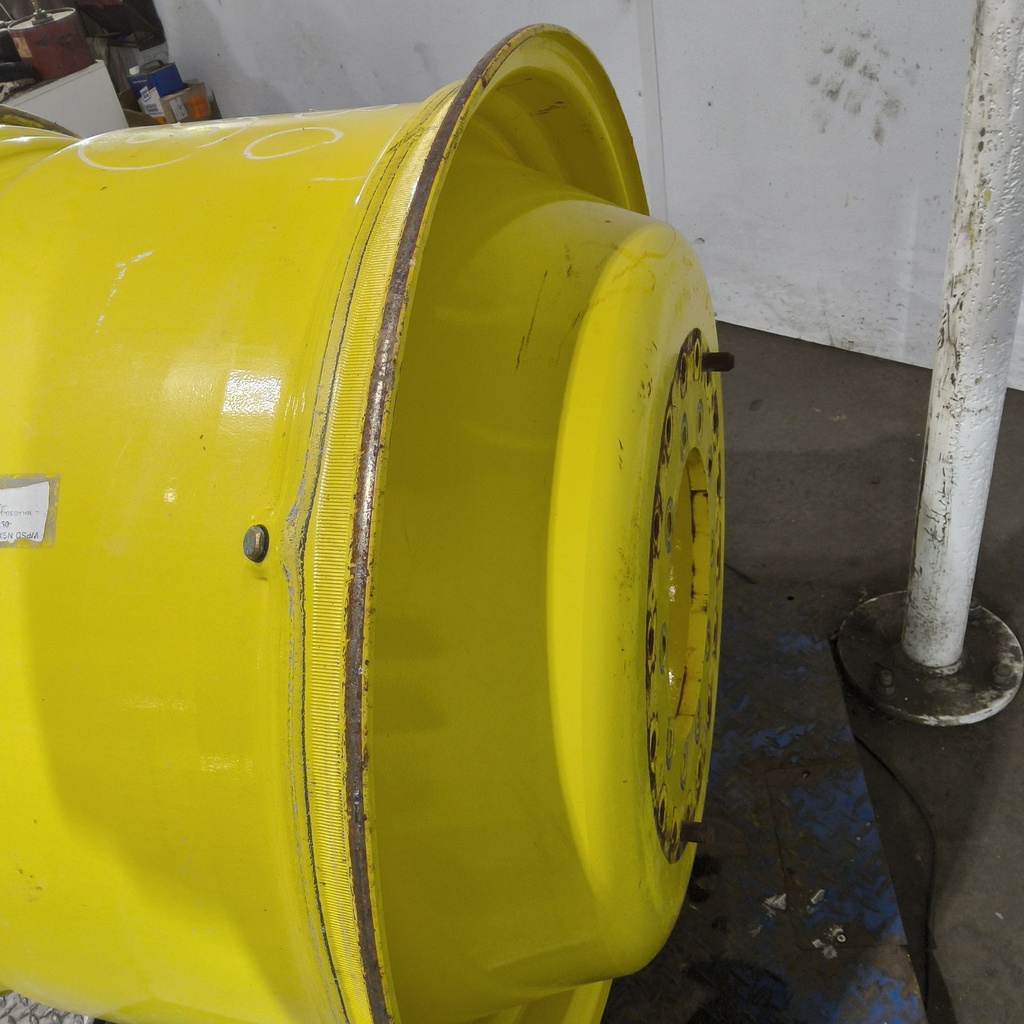 25"W x 38"D, John Deere Yellow 10-Hole Straddle Dual - Inside Main , -17.38" Offset
