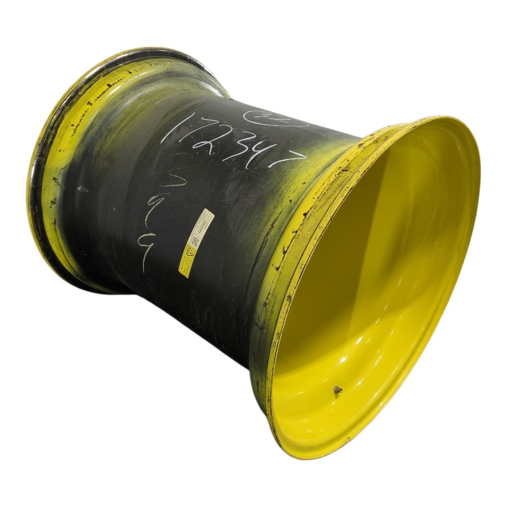 36"W x 32"D, John Deere Yellow 12-Hole Formed Plate , -9.88" Offset
