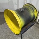 36"W x 32"D, John Deere Yellow 12-Hole Formed Plate , -9.88" Offset