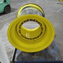 36"W x 32"D, John Deere Yellow 12-Hole Formed Plate , -9.88" Offset
