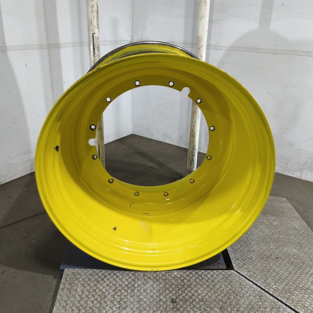 38"W x 46"D, John Deere Yellow 12-Hole Stub Disc , -1.25" Offset