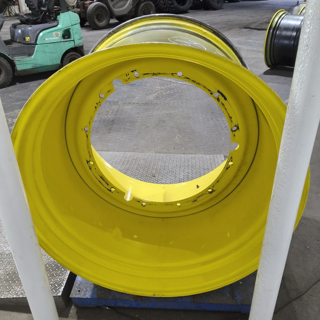 38"W x 46"D, John Deere Yellow 12-Hole Stub Disc , -1.25" Offset