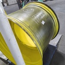 38"W x 46"D, John Deere Yellow 12-Hole Stub Disc , -1.25" Offset